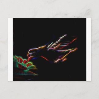Electrified Hummingbird Postcard