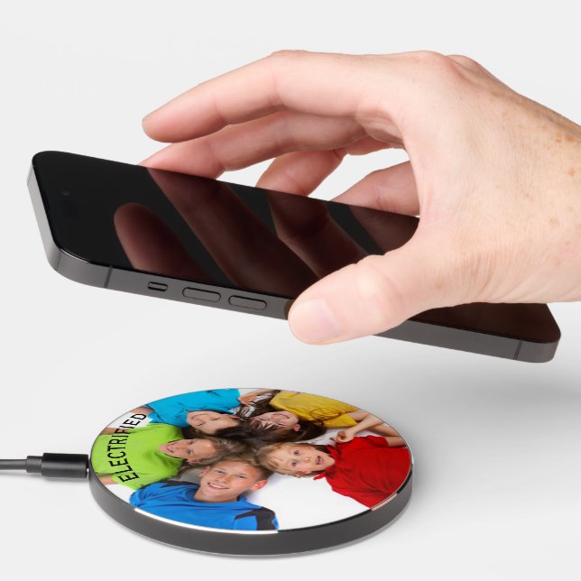 Electrified or Your Quote and Your Photo Here Wireless Charger (Hand)