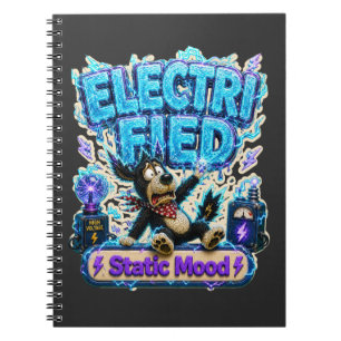 Electrified Static Mood Funny Notebook