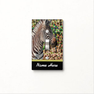Electrified Zebra five Light Switch Cover
