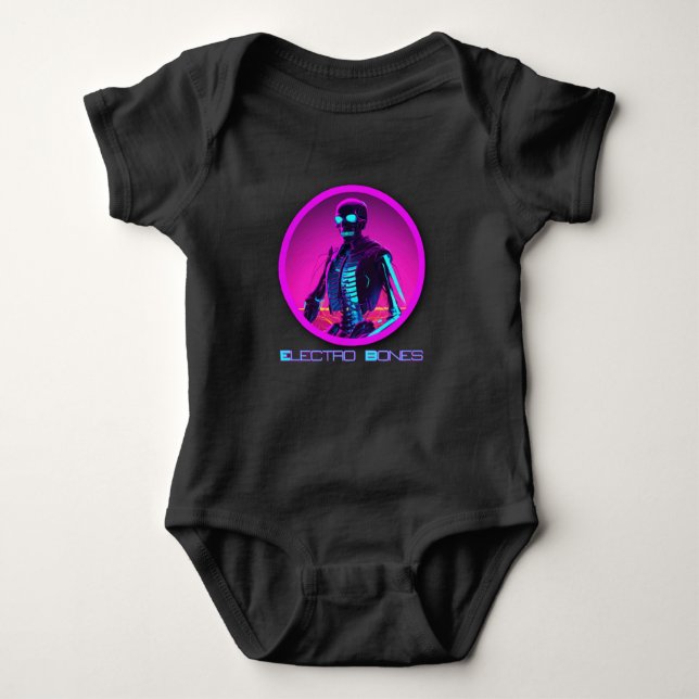 Electro Bones Baby Bodysuit (Front)
