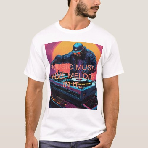 Electro_Country Showdown DJ Duel in the Wild West T_Shirt