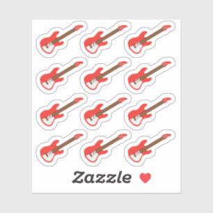 Electro Guitar Music Lesson Reminder Bujo Planner Sticker