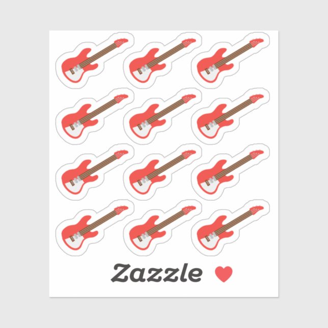 Electro Guitar Music Lesson Reminder Bujo Planner Sticker (Sheet)