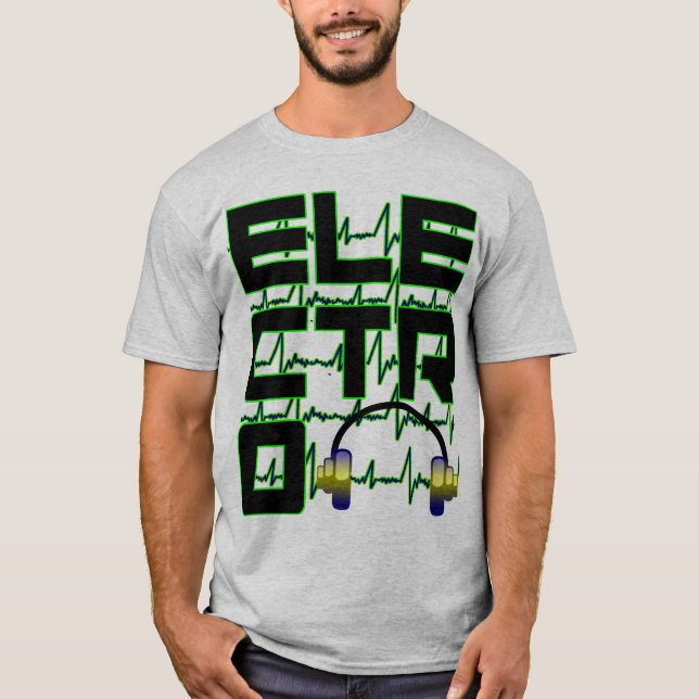 Electro Headphones T-Shirt (Front)