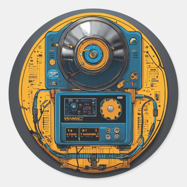 Electro Magnetic sticker (Front)