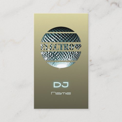 Electro music DJ Business Card