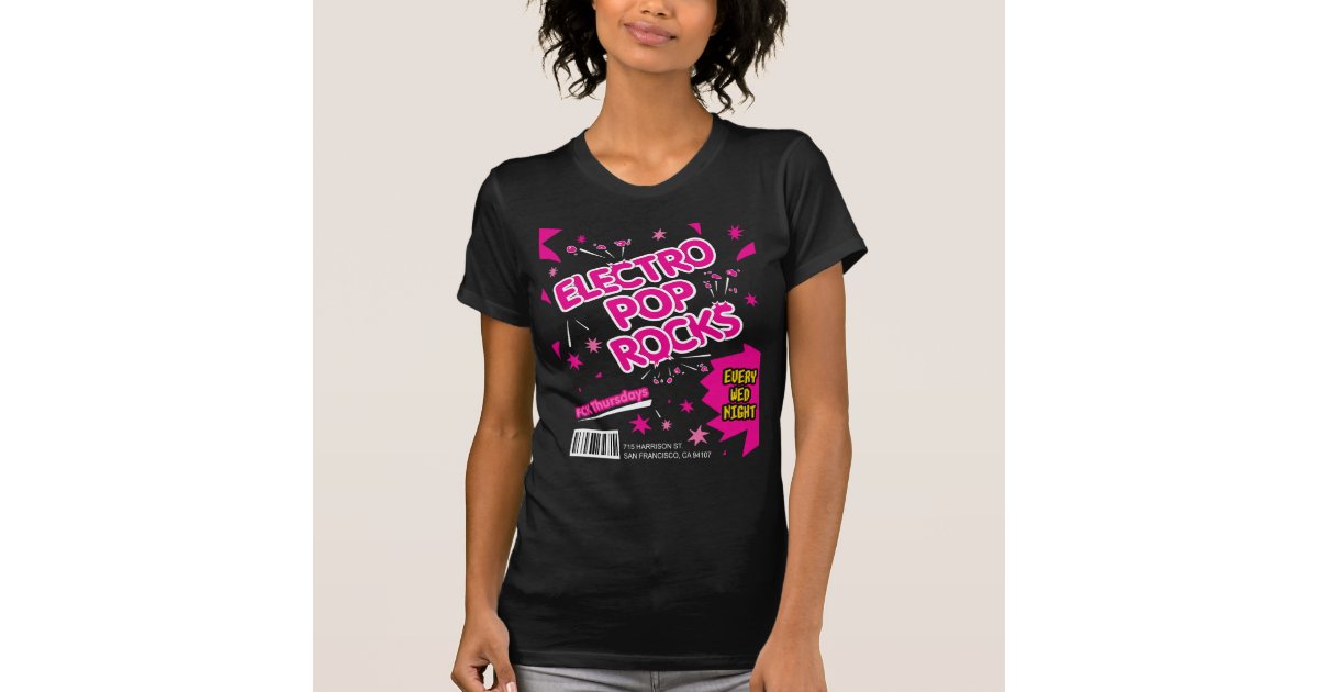 Electro Pop Rocks Candy Pink T-Shirt Zazzle