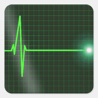 Electrocardiogram Waves Sticker Pack