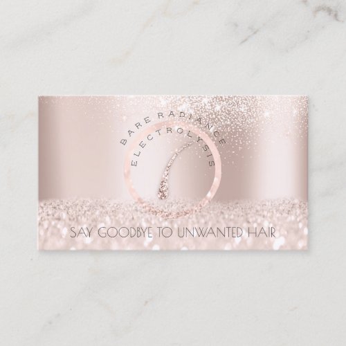 Electrolysis Hair Removal Appointment Rose Glitter