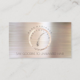 Electrolysis Hair Removal Appointment Rose Gold1 Card