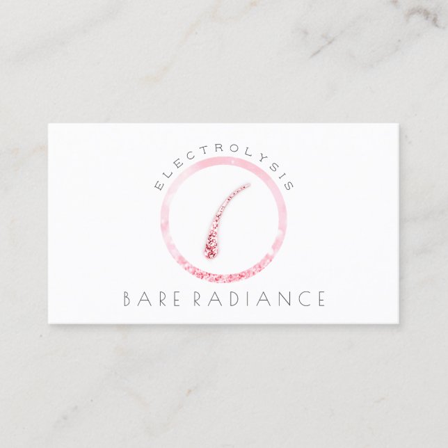 Electrolysis Hair Removal Appointment White Pink (Front)