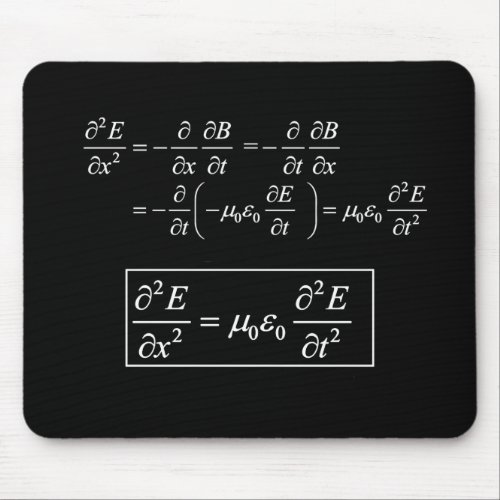 electromagnetic dalembert wave equation  mouse pad