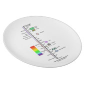Electromagnetic Spectrum (Wavelengths Comparison) Dinner Plate (Right Side)