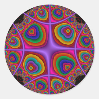 Electron Cloud Classic Round Sticker