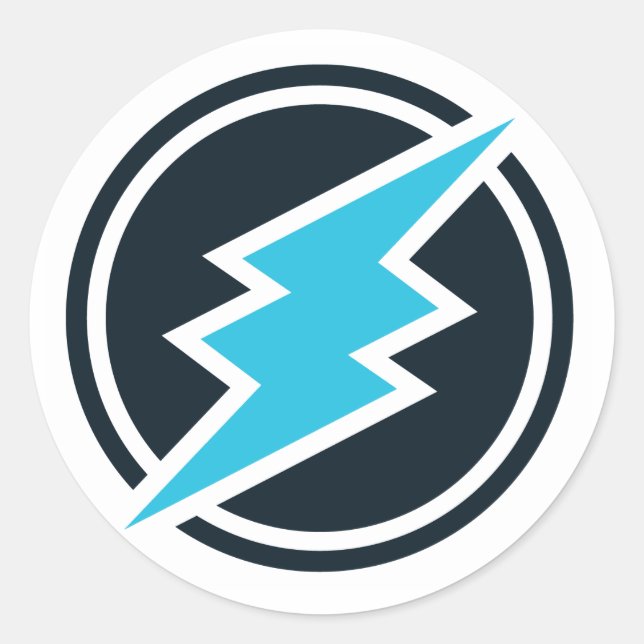 electroneum classic round sticker (Front)