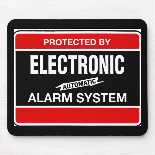 Electronic Alarm System  Mouse Pad