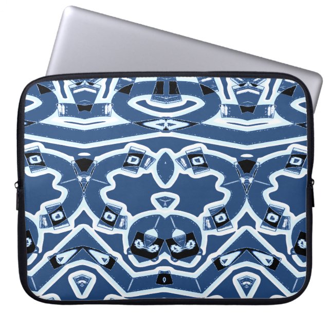 Electronic Bag, A vibrant classic gray pattern  Laptop Sleeve (Front)