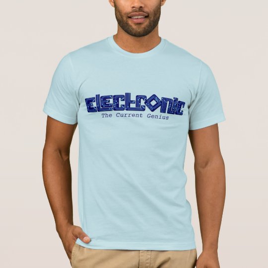 Electronic blue PCB style genius t-shirt | Zazzle.com