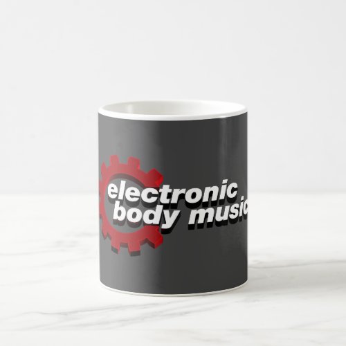 Electronic Body Music EBM lettering Coffee Mug