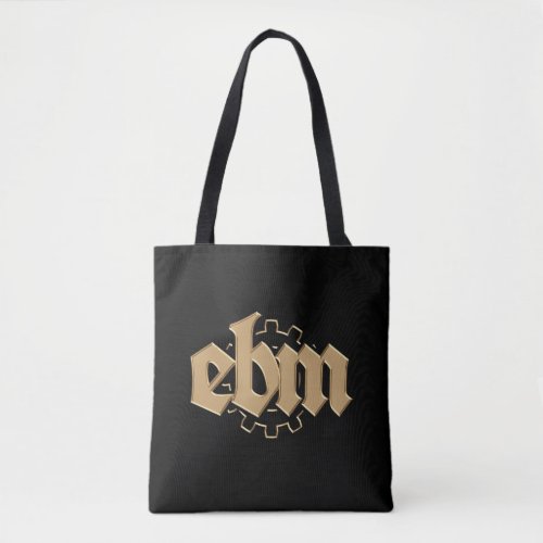 Electronic Body Music EBM lettering V2 Tote Bag