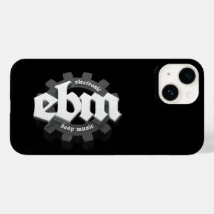Electronic Body Music EBM lettering V3 grey Case-Mate iPhone 14 Case