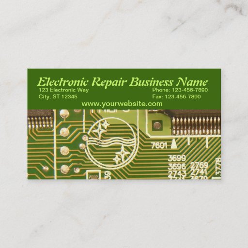 Customizable Electronic Business Card