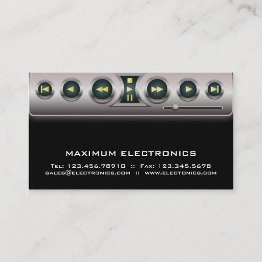 Customizable Electronic Business Card Black
