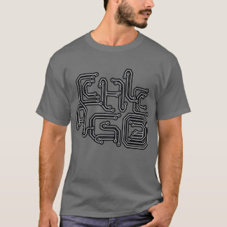 Electronic Chicago PCB T - Dark Gray T-Shirt