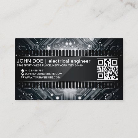 Electronic Chip Style Business Card