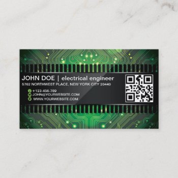 Electronic Chip Style Business Card by Debbieswicksnthings at Zazzle