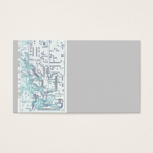 Customizable electronic circuit board business card templates