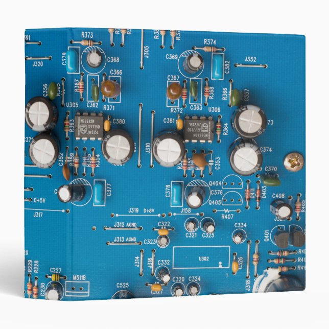 Electronic circuit board 3 ring binder (Front/Spine)
