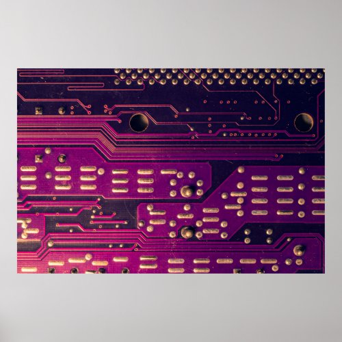 Electronic circuit board abstract background comp poster