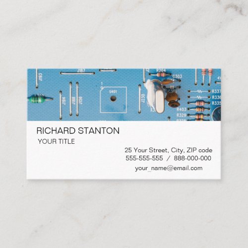 Electronic circuit board business card