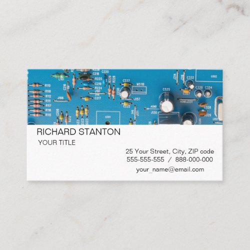 Electronic circuit board business card