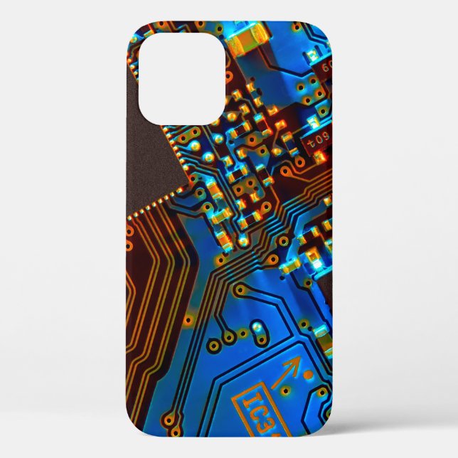 Electronic circuit board close up. background,boar Case-Mate iPhone case (Back)