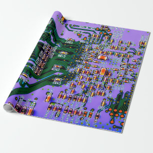 Electronic circuit board close up. background,boar wrapping paper