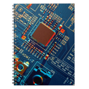 Electronic circuit board close up. electronic,micr notebook