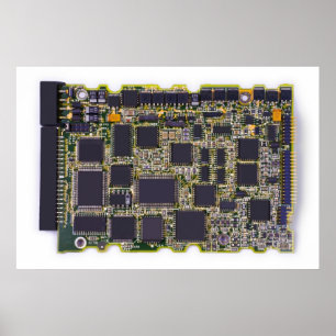 electronic circuit board poster