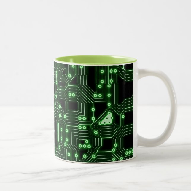 Electronic circuit board Two-Tone coffee mug (Right)