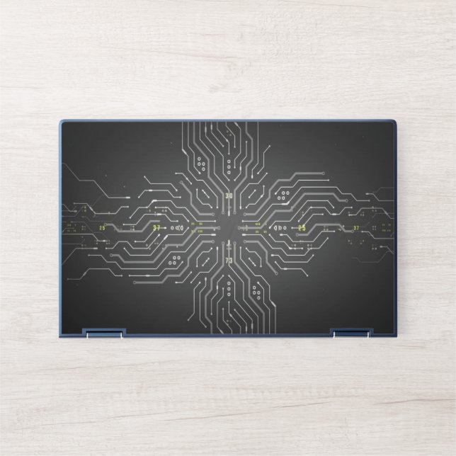 Electronic Circuit HP Elite Dragonfly Notebook Ski Laptop Skin (Front)