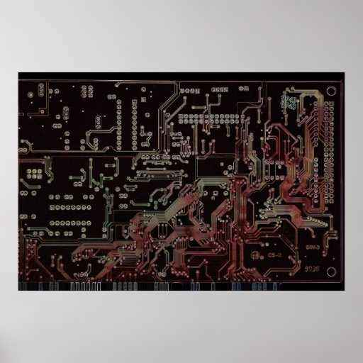 electronic circuit poster | Zazzle