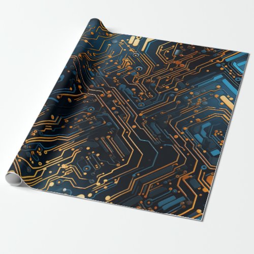 Electronic Circuit Wrapping Paper