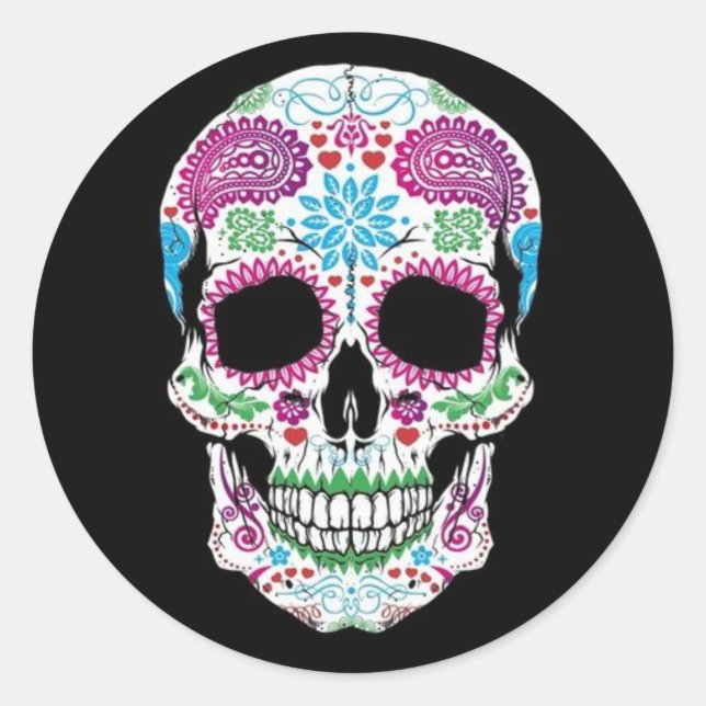 electronic classic round sticker (Front)