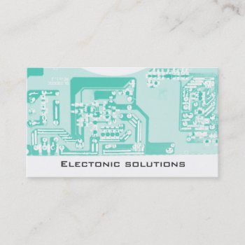 Electronic Communication Circuit Board Business Business Card by businessdesign at Zazzle