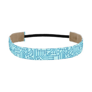 Electronic Digital Circuit Board Athletic Headband