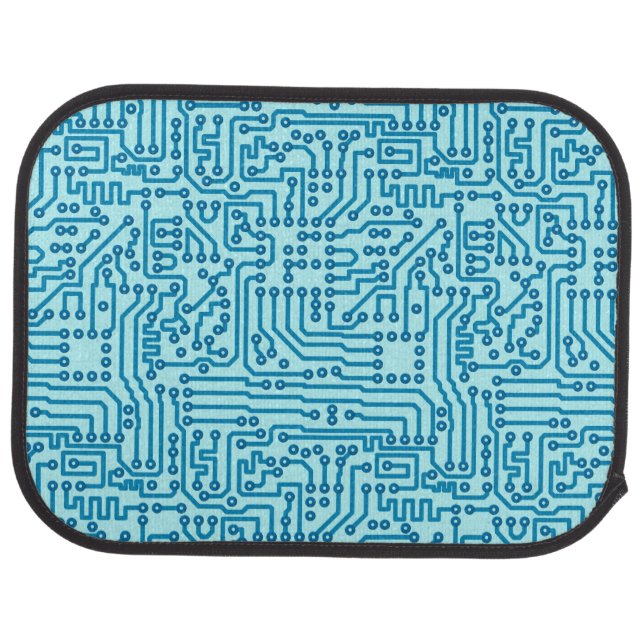 Electronic Digital Circuit Board Car Floor Mat (Rear)