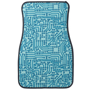 Electronic Digital Circuit Board Car Floor Mat