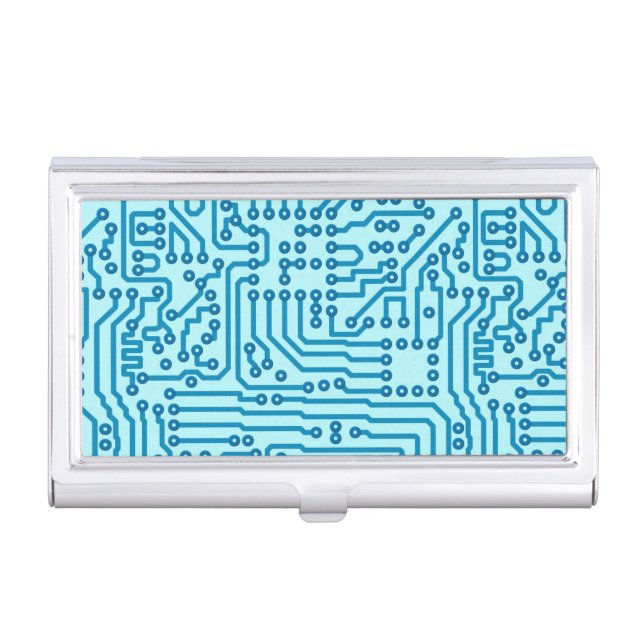 Electronic Digital Circuit Board Case For Business Cards (Front)